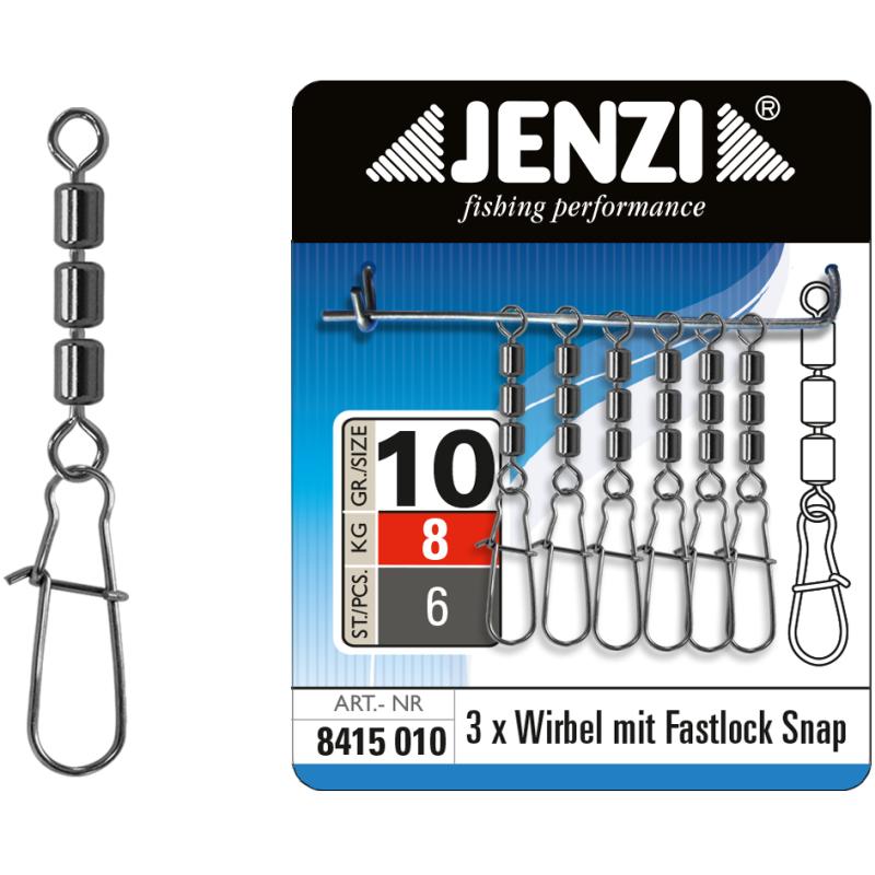 JENZI Roll3xWirbel fastl. Snap size 10
