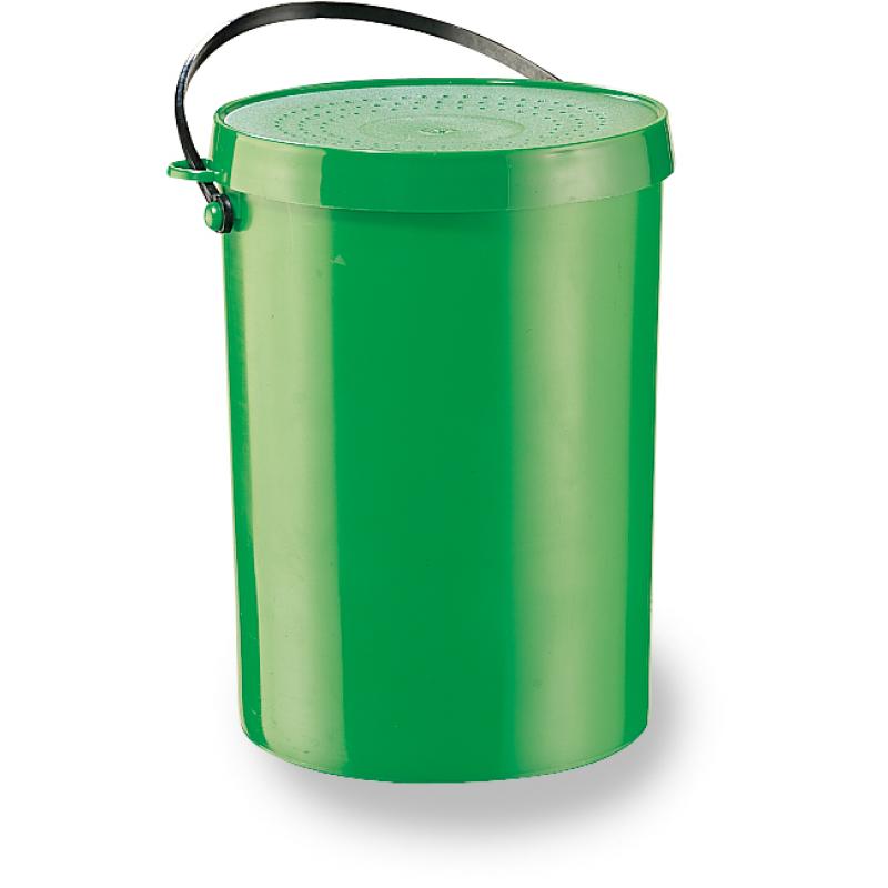 JENZI worm and bait bucket green 0,5 ltr