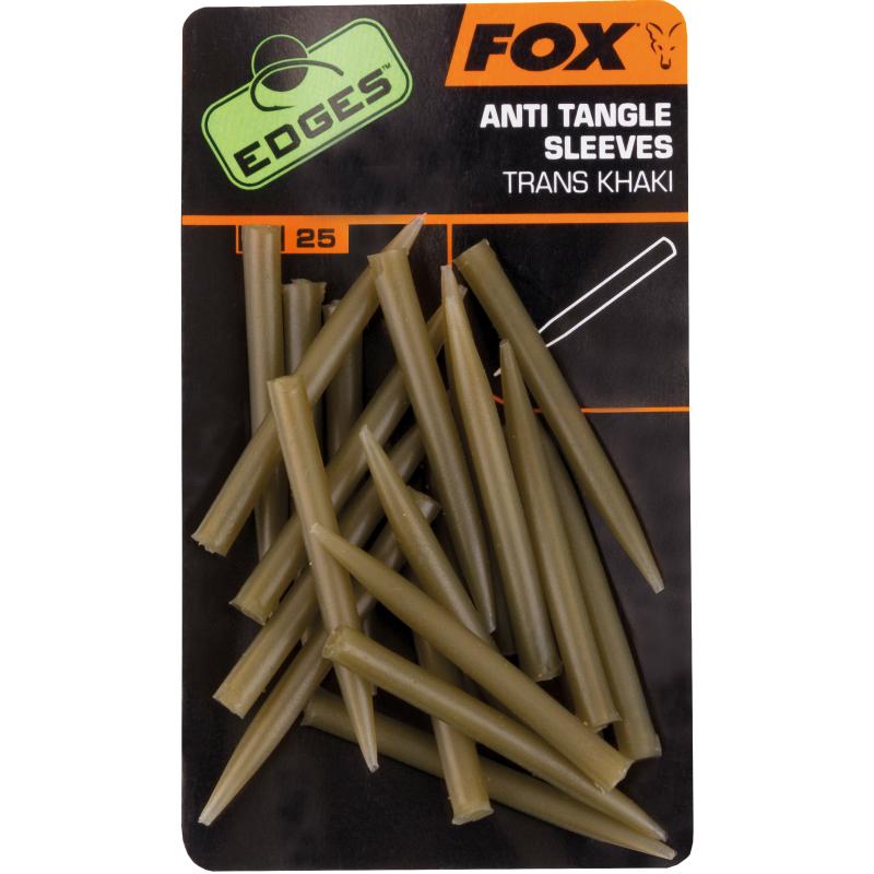 FOX Edges Anti Tangle Sleeves x 25 trans khaki