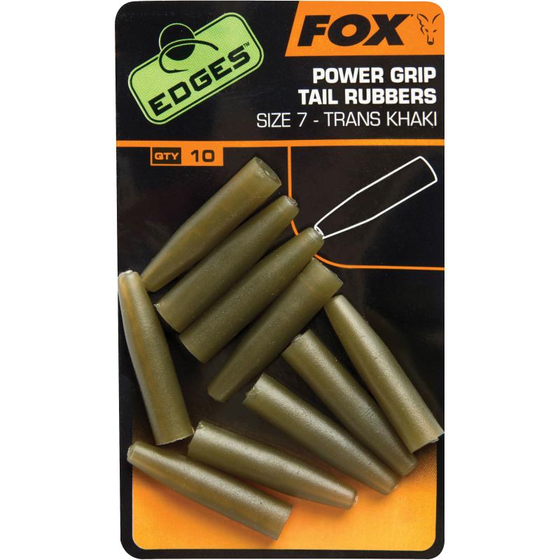 FOX Edges Surefit Tail Rubbers Size 7x 10pc