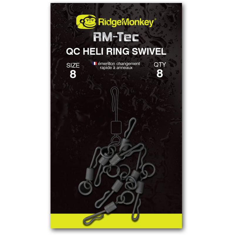 RidgeMonkey Tec Quick Change Heli Ring Sw.size 8