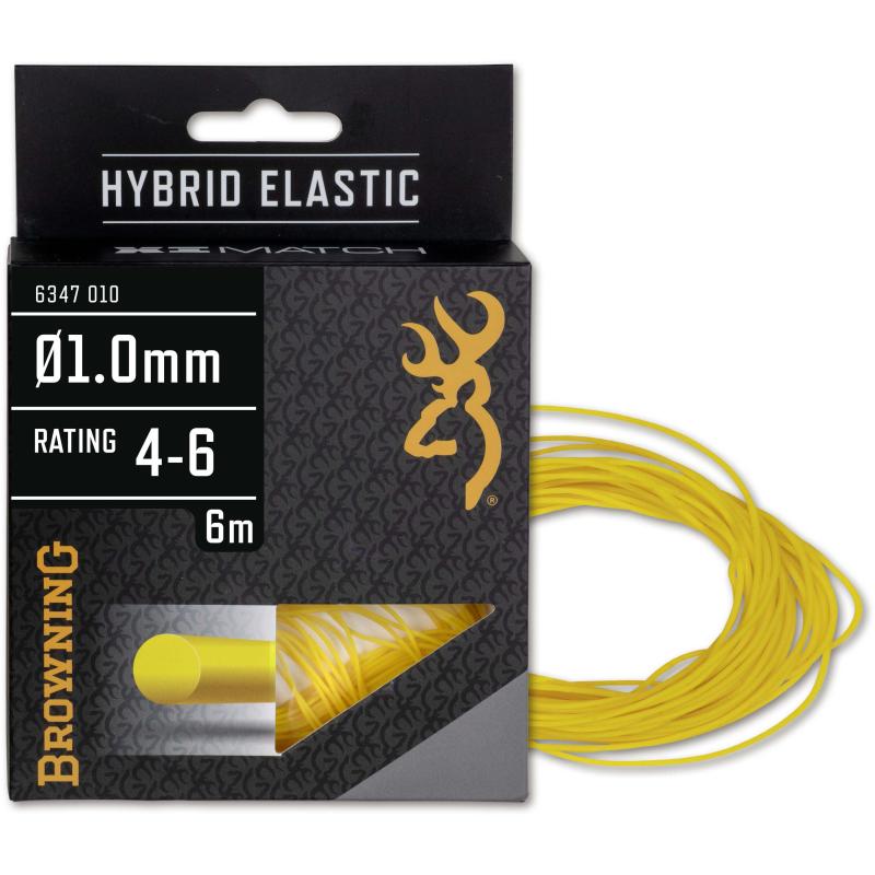 Browning Hybrid Elastic 4-6 Ø 1,00mm yellow L: 6m 1 piece