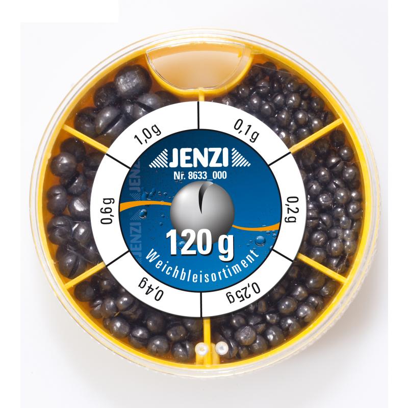 JENZI lead shot kan 120 g inhoud fijnmaken