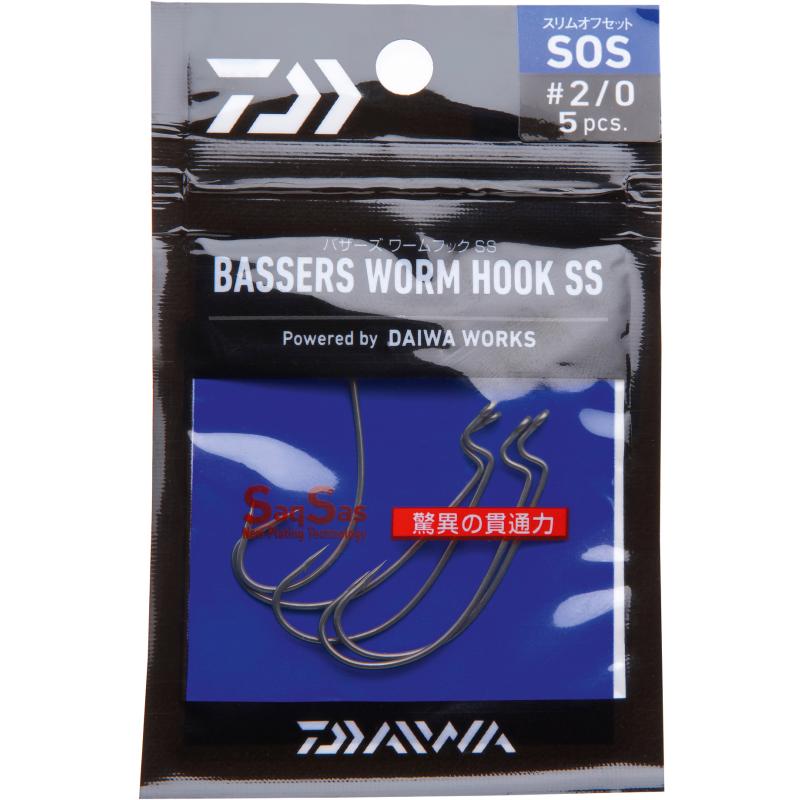 Daiwa Bassers Worm Hook SOS Gr.3 / 0 SB5