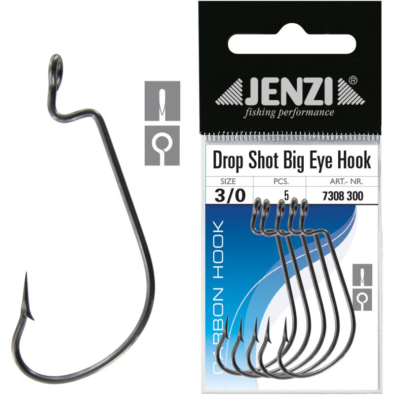 JENZI Drop-Sh. Hook Big Eye 3/0