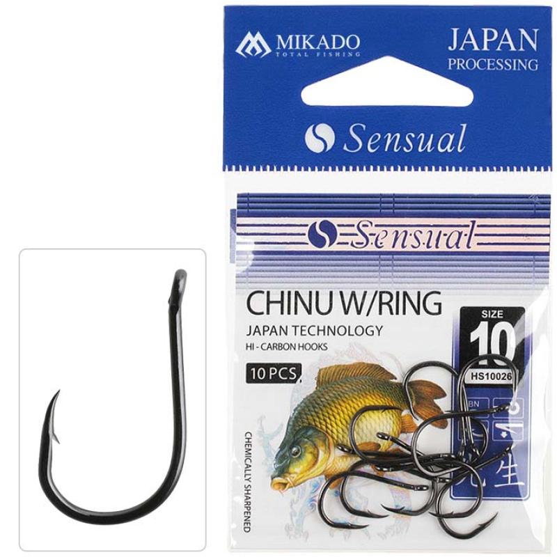 Mikado Hook Sensual Chinu W/Ring #6 Bn .