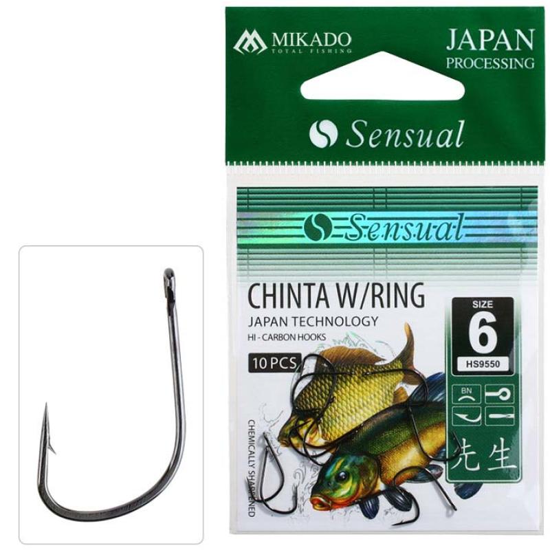 Mikado Hook Sensual Chinta W/Ring #12 Bn .