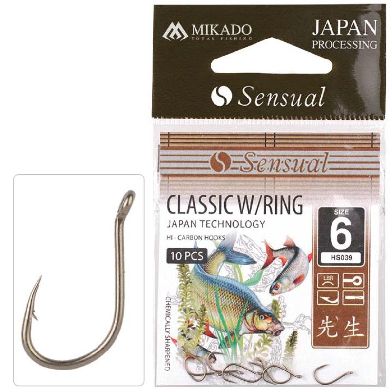 Mikado Hook Sensual Chinta W/Ring #4 Lbr .