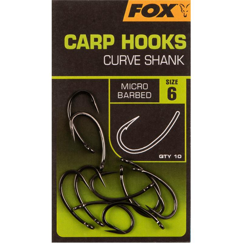 Fox Carp Hooks Curve Shank Size 6