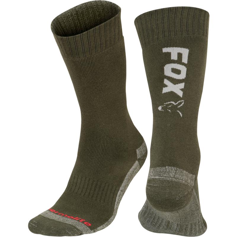 Fox Green / Silver Thermolite long sock 6 - 9 Eu 40-43