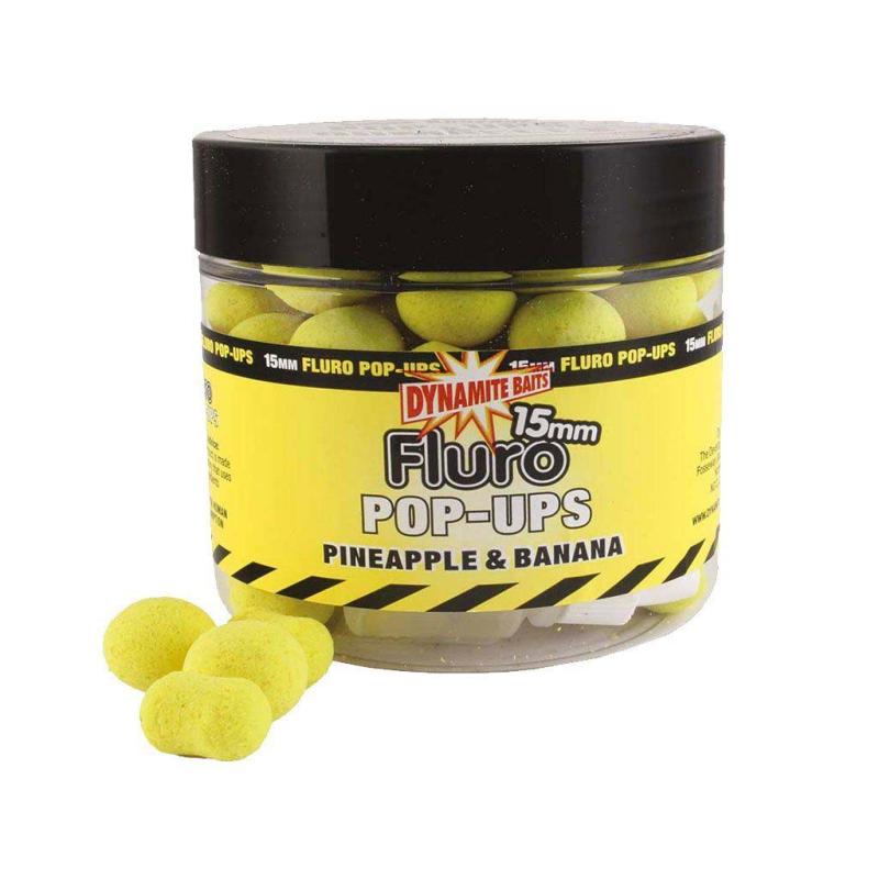 Dynamite Baits Fluro Pop Pineapple & Banana 12mm