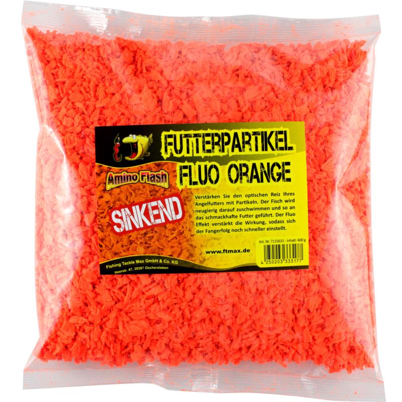 FTM food particles fluo sinking orange 400g bag