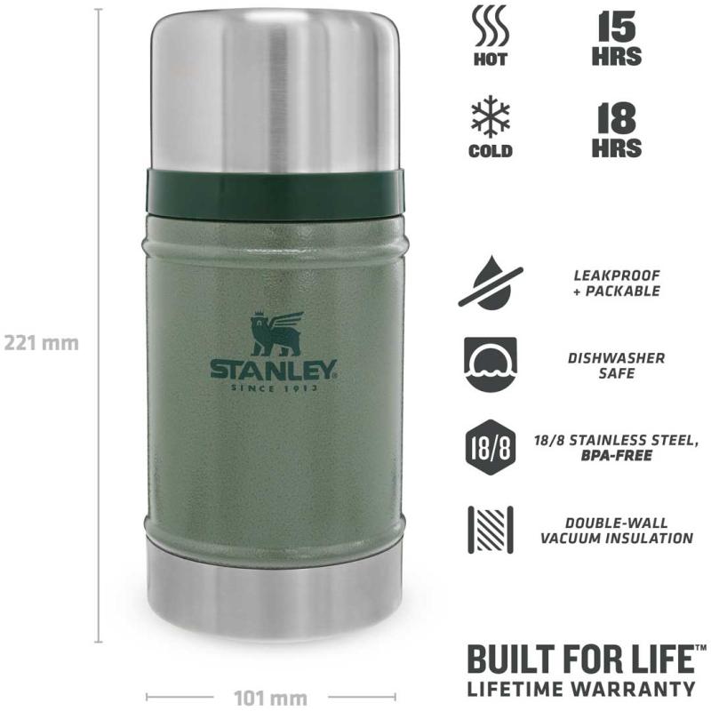Stanley Classic Voedselcontainer 0,7 L inhoud groen