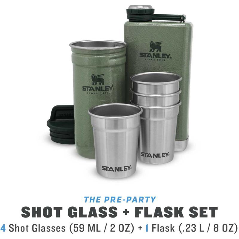 Stanley Adventure Shot & Flask Gift Set 236 Ml capaciteit groen