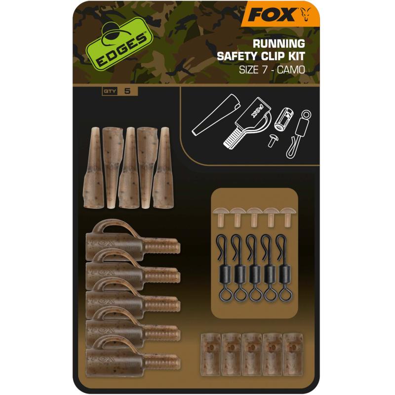 FOX Edges Camo Kit de clips de sécurité pour course à pied