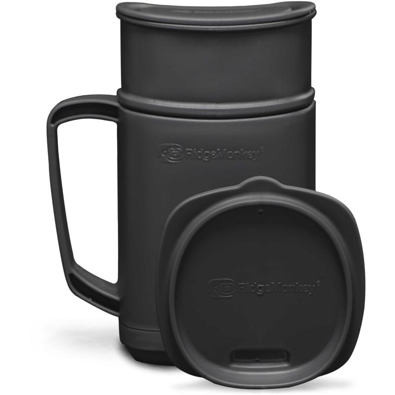 RidgeMonkey Thermo Mug DLX Brew Set grey