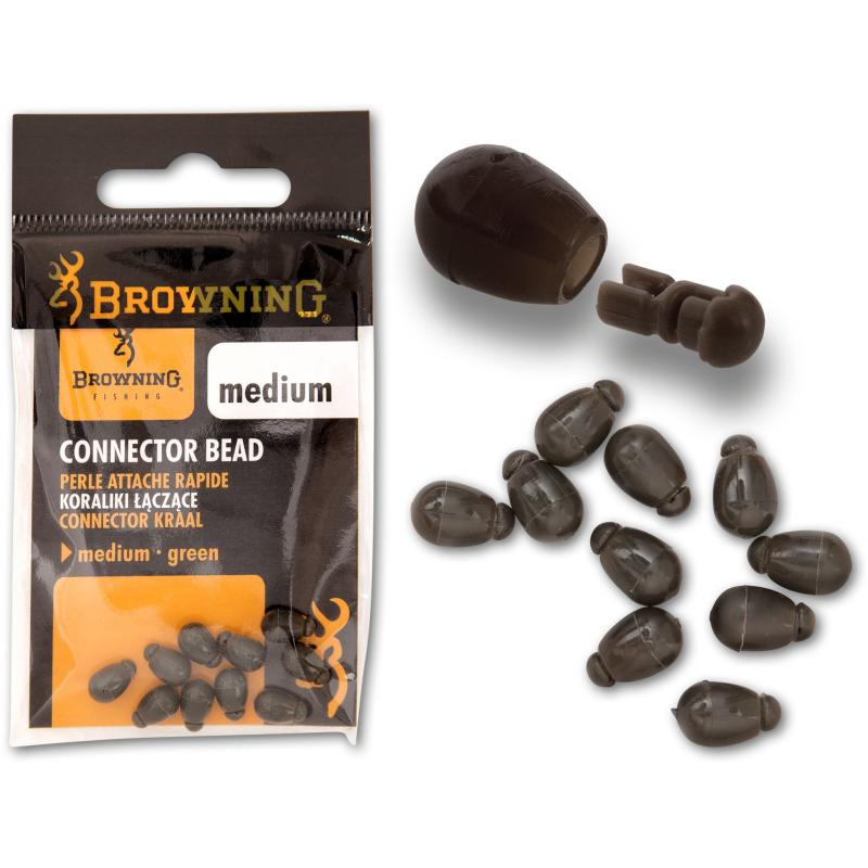 Browning Connector Bead grün 10Stück medium