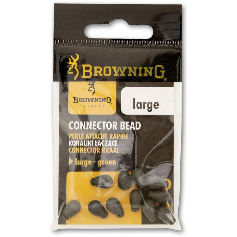 Browning Connector Bead vert 10 pièces grand