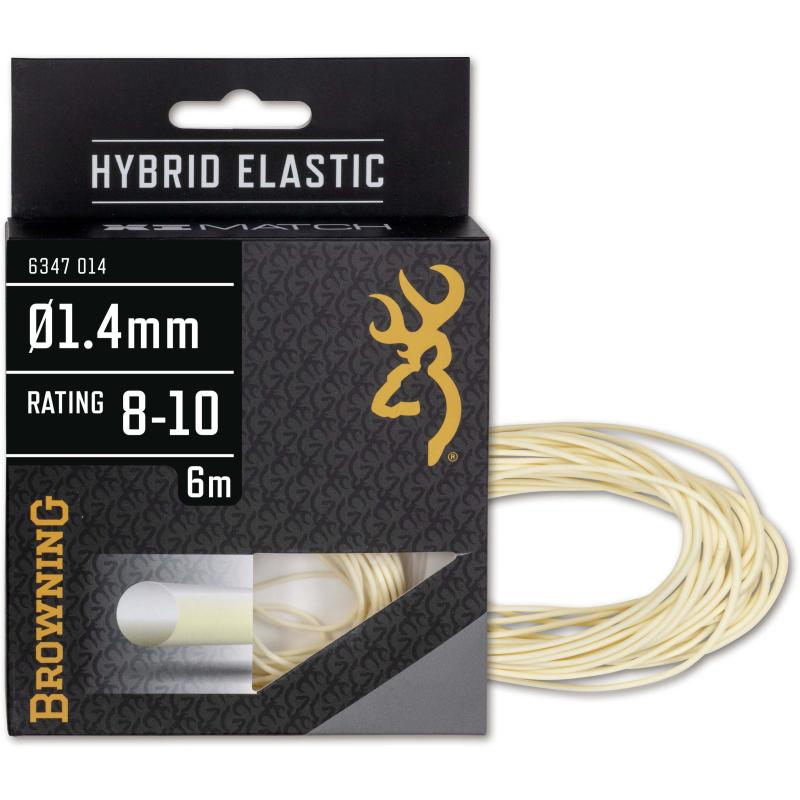 Browning Hybrid Elastic 8-10 Ø 1,40mm blanc L: 6m 1 pièce