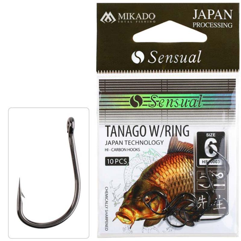 Mikado Haken Sensual Tanago W/Ring Nr. 10 Bn .