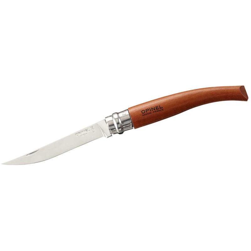 Couteau de poche Opinel No 10, Slim-Line, lame Padouk inoxydable longueur 10cm