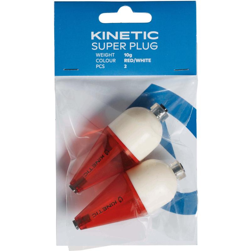 Kinetic Super Plug 10g Red/White 2pcs