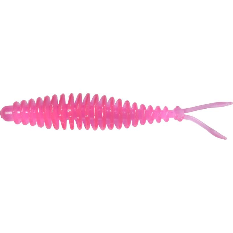 Magic Trout T-Worm 1g V-Tail neon roze kaas 6,5cm 6 stuks