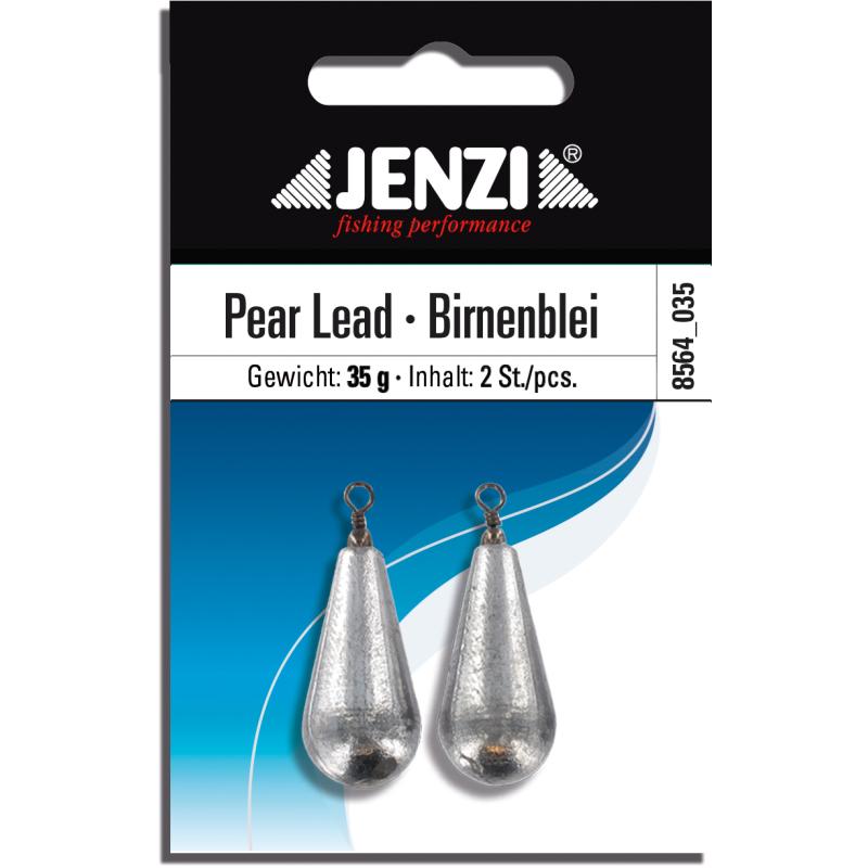 Pear lead packed with swivel Number 2 pcs / SB 35 g