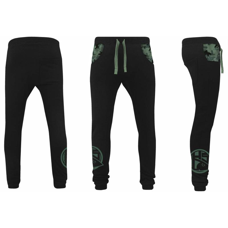 Pantalon homme hot spot design jogpant with camo details - noir