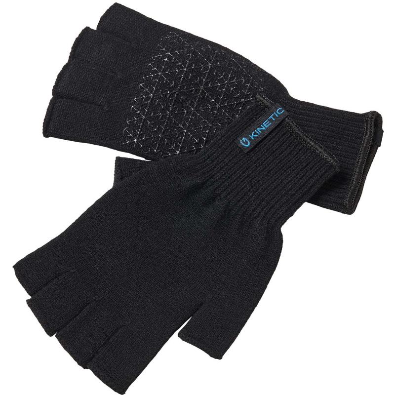 Kinetic Merino Wool Half Finger Glove Os Black