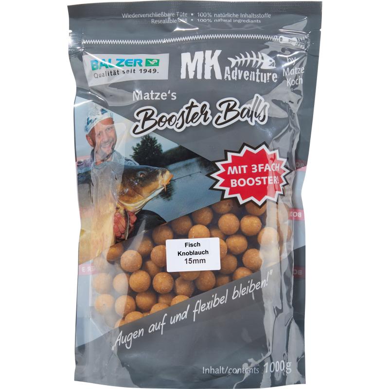 Balzer MK Booster Balls Stinktier Fisch-Knoblauch weiß 15 und 20mm 1kg