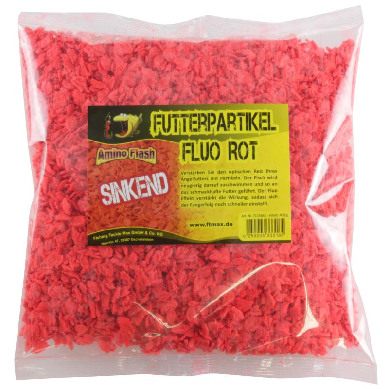 FTM food particles fluo sinking red 400g bag