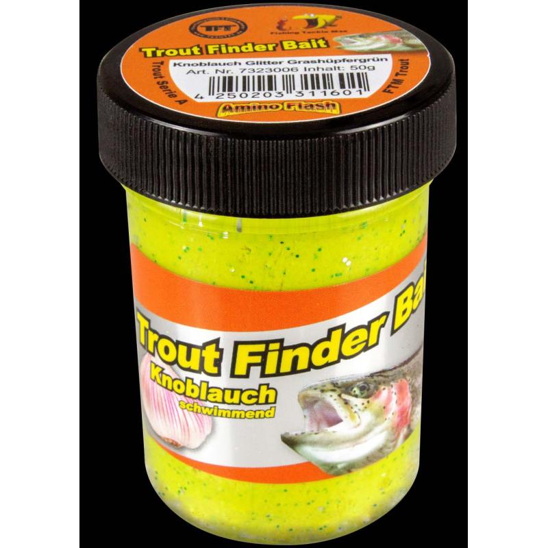 Fishing Tackle Max Trout Dough Contents 50g Garlic Grasshopper Green Floating