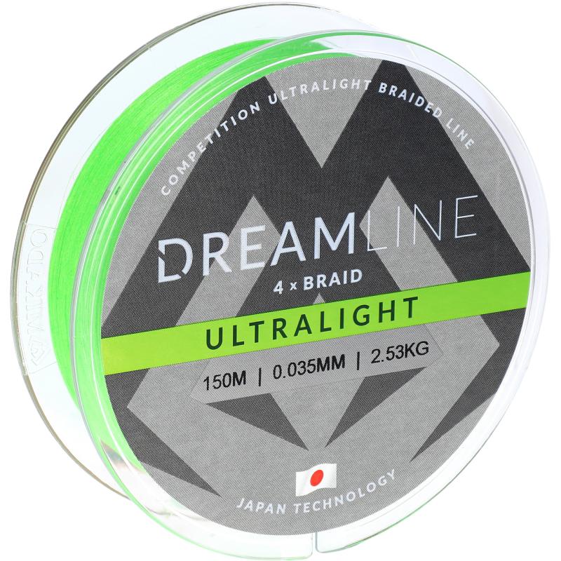 Mikado Dreamline Ultralight - 0.047 mm / 3.87 kg / 150 M - Fluo Groen