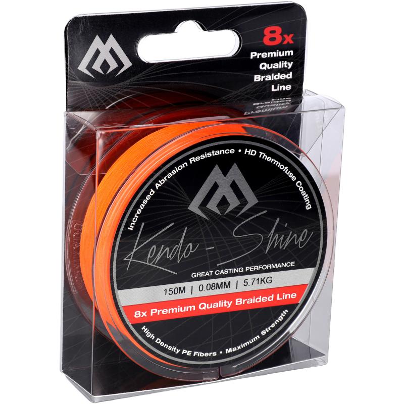 Mikado Kendo Shine - 0.10mm / 8.23Kg / 150M - Fluo Orange