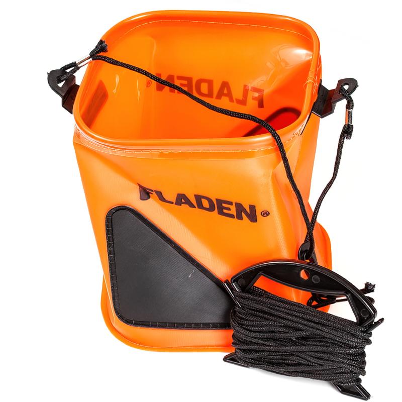 FLADEN folding bucket 18x18x20cm with leash