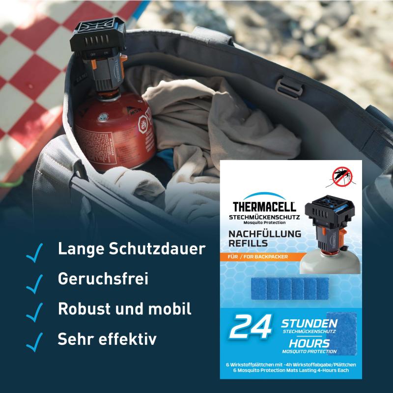Thermacell M-24 Nachfüllset Backpacker 24 Stunden