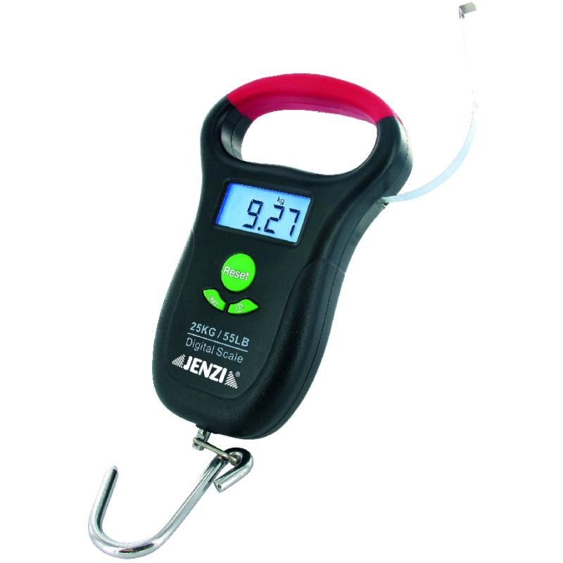 JENZI digital fish scale up to 25kg, with measuring tape