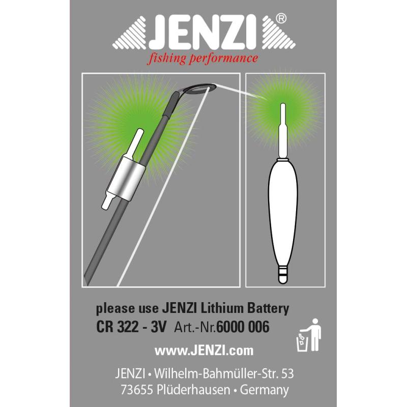 Jenzi LED glow stick, tip light, green
