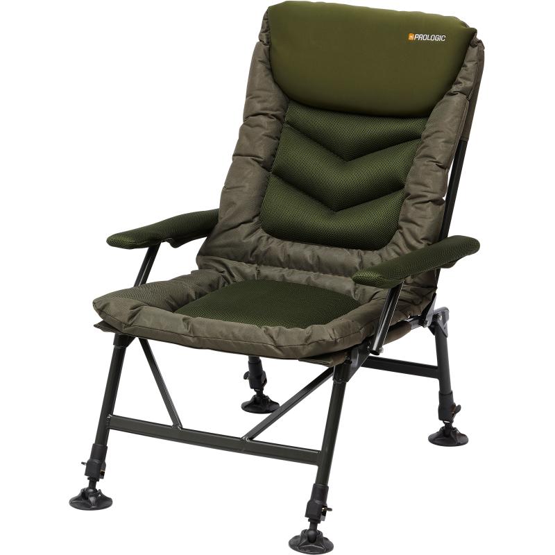 Prologic Inspire relaxstoel met armleuningen 51x46x64cm 5kg 140kg 35-50cm