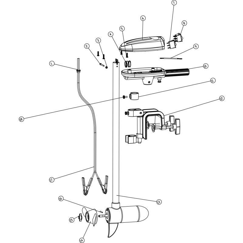 Rhino VX / Cobold spare parts Part 16 shear pin, 1 pc. VX28 / 34/44/54/65