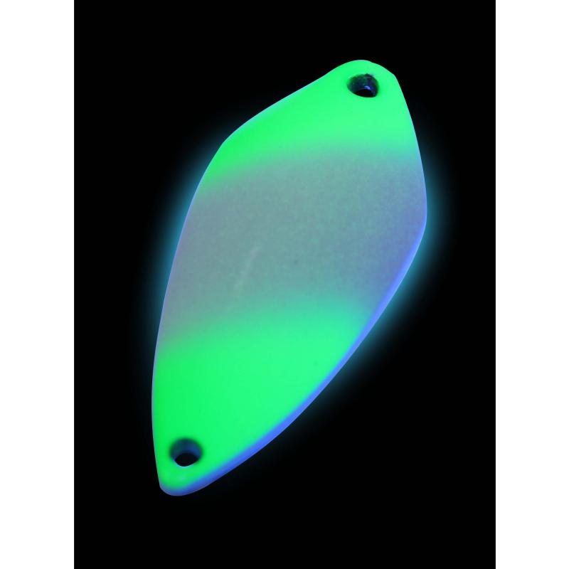 FTM Spoon Tremo 0,9gr. neon grün lumi/schwarz m. Glitter lumi