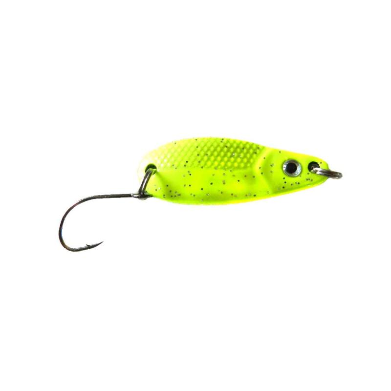 Paladin Trout Spoon The Eye 3,9g fluo green / black silver