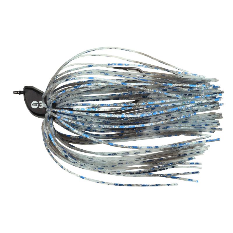 Spro Freestyle Skirted Jig Blue Disco 10G #2/0