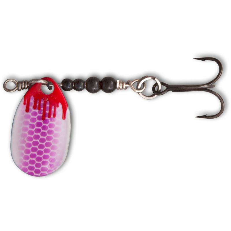 Cuillère Magic Trout 1,75g ​​Bloody UL-Spinner rose / blanc 1 pièce