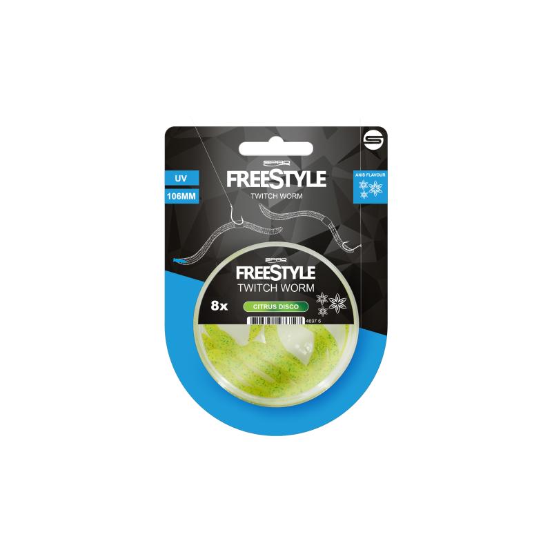 Spro Freestyle Twitch Worm Natural Brown