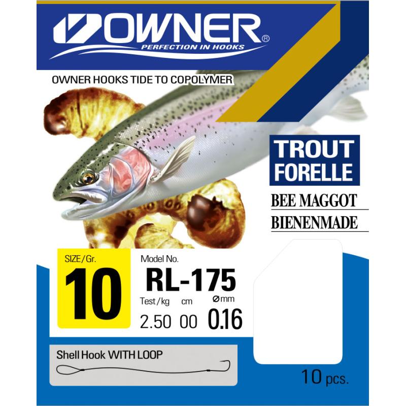 Owner trout/bee maggot silver 50172 150cm #8