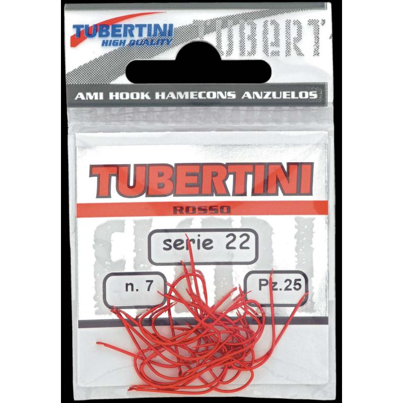 Tubertini hook S/N "22" red size. 7