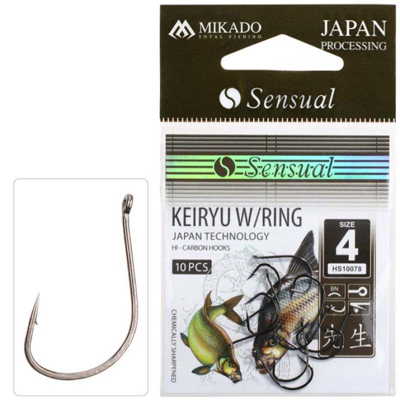 Mikado Hook Sensual Keiryu W/Ring #12 Bn .