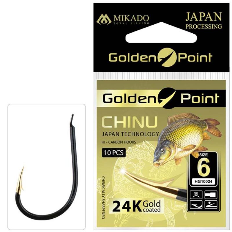 Mikado Hook Golden Point Chinu Nr. 10 Gb .